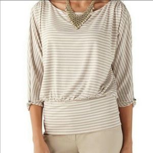 White House Black Market Striped Top